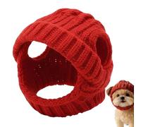 Gorro para Perro - Gorro Suave De Punto con Orificios para Las Orejas | Lindos Sombreros para Perros Y Gatos | Disfraz Cálido De Invierno para Cachorro, Gatito, Chihuahua, Bulldog Francés, De C