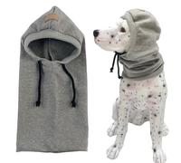 Gorro para Perros - Gorro De Invierno para Perros De 45 X 30 Cm, Forro Polar A Prueba De Viento Ajustable, Forro Polar A Prueba De Viento Cálido para Perr Os, Gruesa Y Elástica, con Un Efec