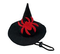 Gorro para Perros Pequeños - Sombrero de Bruja para Gatos | Accesorio De Disfraz Ajustable para Fiesta Halloween Carnaval Teatro Cosplay Familia