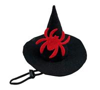 Gorro para Perros Pequeños,Sombrero De Bruja para Mascotas | Accesorio De Disfraz Ajustable para Fiesta Halloween Carnaval Teatro Cosplay Familia