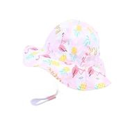 Gorro Pescador Mujer Sombreros de Cubo para niños Primavera y Verano, Sombrero Dibujos Animados for niñas, Gorra Playa for el Sol(Bird Pink,50cm(5-24 Months))