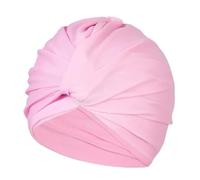 Gorro Piscina Mujer Gorros de baño Alta Elasticidad for Mujer, Gorro natación elástico tamaño Libre, Turbante Tela, Piscina(Pink)