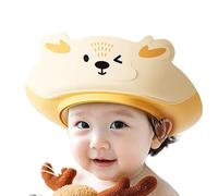 Gorro protector para baby shower para niños, gorro de baño de dibujos animados para bebés de 0 meses a 6 años, protección de ojos y oídos, gorros de lavado de cabello para niños pequeños