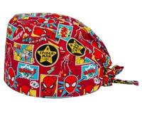 Gorro Quirúrgico de Spiderman, gorro para quirófano de El Hombre Araña, Marvel, Gorro de enfermería.