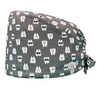 Gorro Quirúrgico para Dentistas, Gorro de enfermería, auxiliares dentales, higienistas, técnicos dentales. Gorro para quirófano con diseño Dental. Modelo muelitas
