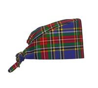 Gorro Quirúrgico Tartán del Clan Escocés Macbeth Gorros Quirúrgicos Unisex Bandana Reutilizable Gorros De Cocinero para Cocinar Cocina Trabajo