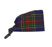 Gorro Quirúrgico Tartán del Clan Macbeth Gorros Quirúrgicos Transpirable Sombrero De Cocinero Reutilizable Gorro De Chef para Cocina Cocinar Hornear