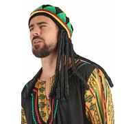 Gorro Rasta Terciopelo con rastas Adulto