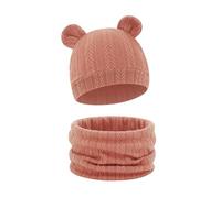 Gorro Reversible de invierno para bebé, bufanda combinada, mezcla de algodón elástico para 8-36 meses, clima frío, accesorios para dormir en interiores