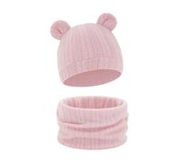 Gorro Reversible de invierno para bebé, bufanda combinada, mezcla de algodón elástico para 8-36 meses, clima frío, accesorios para dormir en interiores