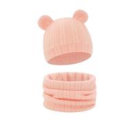 Gorro Reversible de invierno para bebé, bufanda combinada, mezcla de algodón elástico para 8-36 meses, clima frío, accesorios para dormir en interiores