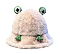 Gorro Running Mujer Chic- Gorro Invierno Disco de Pescador Rana Rigolo Patrón Animal Lindo Y Fantasía Gorra Unisex Ajustable Para Invierno Al Aire Libre 2026