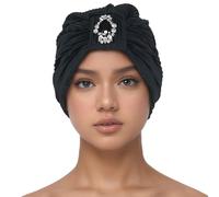 Gorro Ruso Hombre, Gorro Musulmán con Volantes Elegante para Mujer Turbante de Bufanda Chal y Cálido