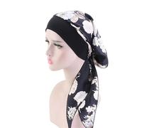 Gorro Saten Pelo Rizado Gorro de dormir de seda satinada for mujer, Hijab, bufanda, diadema, sombrero de mujer, gorro de turbante, gorro sedoso, pañuelo for la cabeza, banda elástica for el cabello(P)