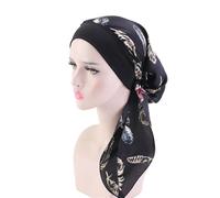 Gorro Saten Pelo Rizado Gorro de dormir de seda satinada for mujer, Hijab, bufanda, diadema, sombrero de mujer, gorro de turbante, gorro sedoso, pañuelo for la cabeza, banda elástica for el cabello(M)