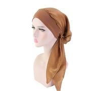 Gorro Saten Pelo Rizado Gorro de dormir de seda satinada for mujer, Hijab, bufanda, diadema, sombrero de mujer, gorro de turbante, gorro sedoso, pañuelo for la cabeza, banda elástica for el cabello(C)