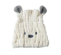 Gorro secador de pelo, gorro de ducha, Toalla turbante for el cabello multicolor 25x20cm(White)