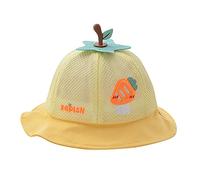 Gorro Sol Bebe Sombrero Recien Nacido Algodón Gorra de Verano con Malla Respirable Sun Hat Playa con Diseños de Frutas Proteccion UV UPF 50 Chapeu Criança UV Pescador Infantil Niño Niña Lindo