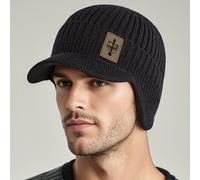 Gorro Tejido Otoño Invierno Moda Tendencia Combinable Hombre Mujer Exterior Casual Deportivo con Visera Gorro Frío Individual