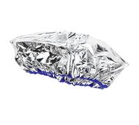 Gorro Térmico Capilar de Papel Aluminio, Autocalentable, 1 Pieza | Banda Elástica, Cables, para Tinte y Mascarilla en Casa, Plata