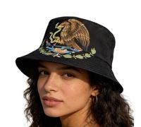 Gorro Tipo Bucket Hombre | Gorro Unisex con Bandera de México | Protección Solar Verano | para Mujer y Hombre en Exterior Playa Senderismo Camping Pícnic Fútbol Diario