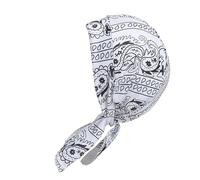 Gorro turbante Durag para mujer, ideal para baile callejero y celebraciones, a la moda, suave, para celebraciones, pañuelo para la cabeza, blanco, Talla única