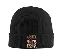 Gorro Unisex Aphex Twin Bonnet Invierno Cálido Sombrero de Punto Femme Moda Esquí de Exterior Skullies Gorros Gorros para Hombres
