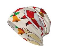 Gorro Unisex cálido de Papá Noel para Hombre y Mujer, Gorro de Punto de Invierno