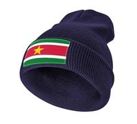 Gorro Unisex de Acrílico con Surinam Estampado Bandera,Ligero,Cálido y Elástico,Gorro de Invierno para Hombre y Mujer,Marina de Guerra