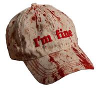 Gorro unisex de Halloween divertido Bloodstained I'm Fine It's Not My Blood Gorra de béisbol Bloody Halloween (Reino Unido, Alpha, talla única, 03-rojo)