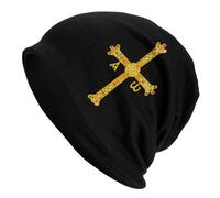Gorro Unisex de Invierno Bandera de España Bandera de Asturias Gorros Unisex para Adultos Gorros de Tejer Gorro de Punta Regalo de Sombreros de Skullies Hip Hop cálido Outdoor Otoño Invierno