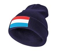 Gorro Unisex de Invierno en Acrílico,Ligero y Cálido,Elástico con Eslovenia Estampado Bandera para Uso Diario,Marina de Guerra