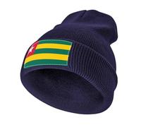 Gorro Unisex de Invierno en Acrílico,Ligero y Cálido,Elástico con IR Estampado Bandera para Uso Diario,Marina de Guerra
