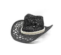 Gorro Vaquero Paja Ahuecado, Sombrero Sol Occidente Ligero y Transpirable