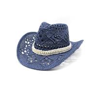 Gorro Vaquero Paja Ahuecado, Sombrero Sol Occidente Ligero y Transpirable