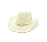 Gorro Vaquero Paja Ahuecado, Sombrero Sol Occidente Ligero y Transpirable