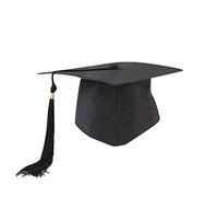 Gorro y gorra para hombre, con borlas, para adultos, para graduación, para niños, con gorras de béisbol neutrales, gorra de paciencia (negro, talla única)