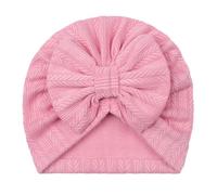 Gorros Bebe Recien Nacido - Gorro De Punto Suave para Bebé con Rayas De Trigo Y Un Bonito Lazo: Un Gorro Acogedor para Bebés Desde Recién Nacidos hasta Niños Pequeños (0-24 Months)