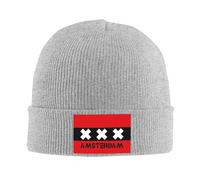 Gorros con Bandera de Ámsterdam Gorros Gorros de Capilla Femeninos Masculinos Vintage para Deportes al Aire Libre Gorros cálidos con gráficos de otoño e Invierno