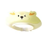 Gorros de baño infantiles de dibujos animados para protección de champú, ajustable, sombrero protector de oído, sombrero de ducha para niños, accesorios de baño para niños