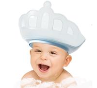 Gorros de Baño Infantiles,Protección Segura para Champú y Ducha con Gorro de Baño | Accesorios De Protección De Champú Ajustable En Forma De Corona Para Niños, Varones Y Familia