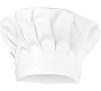 Gorros de Chef,Sombrero de Cocinero Ajustables en Algodón Elástico Gorro de Chef para Adultos y Niños,Blanco