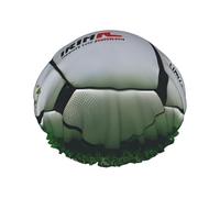 Gorros de ducha blancos con una doble capa de balón de fútbol, mantienen bien tu cabello ya sea que los uses mientras te duchas o te bañas.