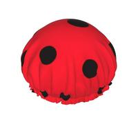 Gorros de ducha de lunares para mujeres y hombres, reutilizables, impermeables, antideslizantes, de secado rápido, gorra grande, pelo largo y corto
