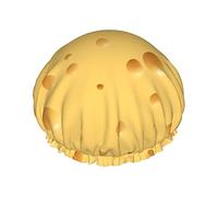 Gorros de ducha de queso para mujer Gorro de baño de ducha impermeable reutilizable Doble bLayers Gorro de baño de ducha elástico con forro de Peva suave y cómodo Gorro de pelo para ducha