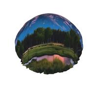 Gorros de ducha del parque nacional Grand Teton con una doble capa de mantienen tu cabello bien ya sea que los uses mientras te duchas o te bañas.