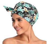 Gorros de Ducha Mujer,Gorros de Ducha Reutilizables, Gorro de Baño Elástico con Doble Capa para cabello largo, capaz de ajustar la mayoría de los tamaños de la cabeza.