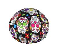 Gorros de ducha para mujeres y hombres, reutilizables, impermeables, antideslizantes, de secado rápido, gorra grande, pelo largo y corto