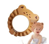 Gorros de ducha para niños pequeños, gorro de baño para niños pequeños,Visera de champú de dibujos animados para - Gorros de baño suave para, visera de protección de orejas ajustable para niños y