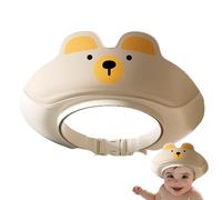 Gorros de ducha para niños pequeños | Visera de champú con de oso de dibujos animados para niños | Gorros de baño y plegables para niños con protección auditiva para amigos y